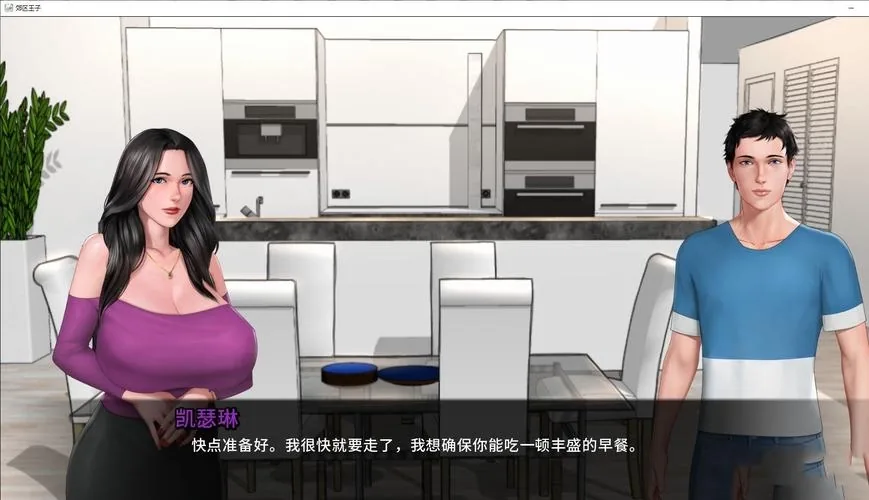 郊区 SLG人物路线流程中的厨房对话场景
